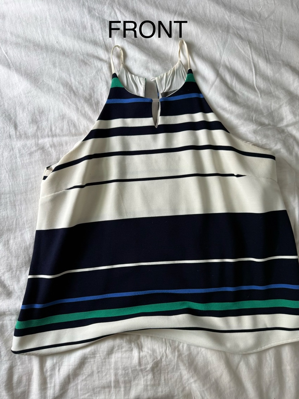 Anthropology Sunday in Brooklyn Color Block, Striped Halter Cami.